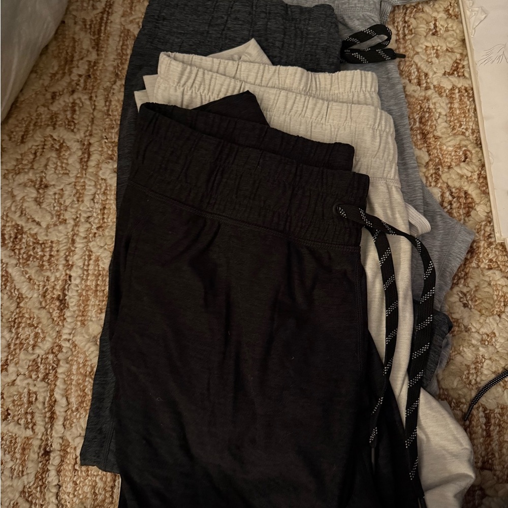 Black and Gray Jogger Pants Set
